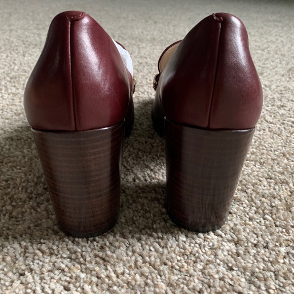 Cole Haan Burgundy Loafer Pumps - Picture 4 of 6